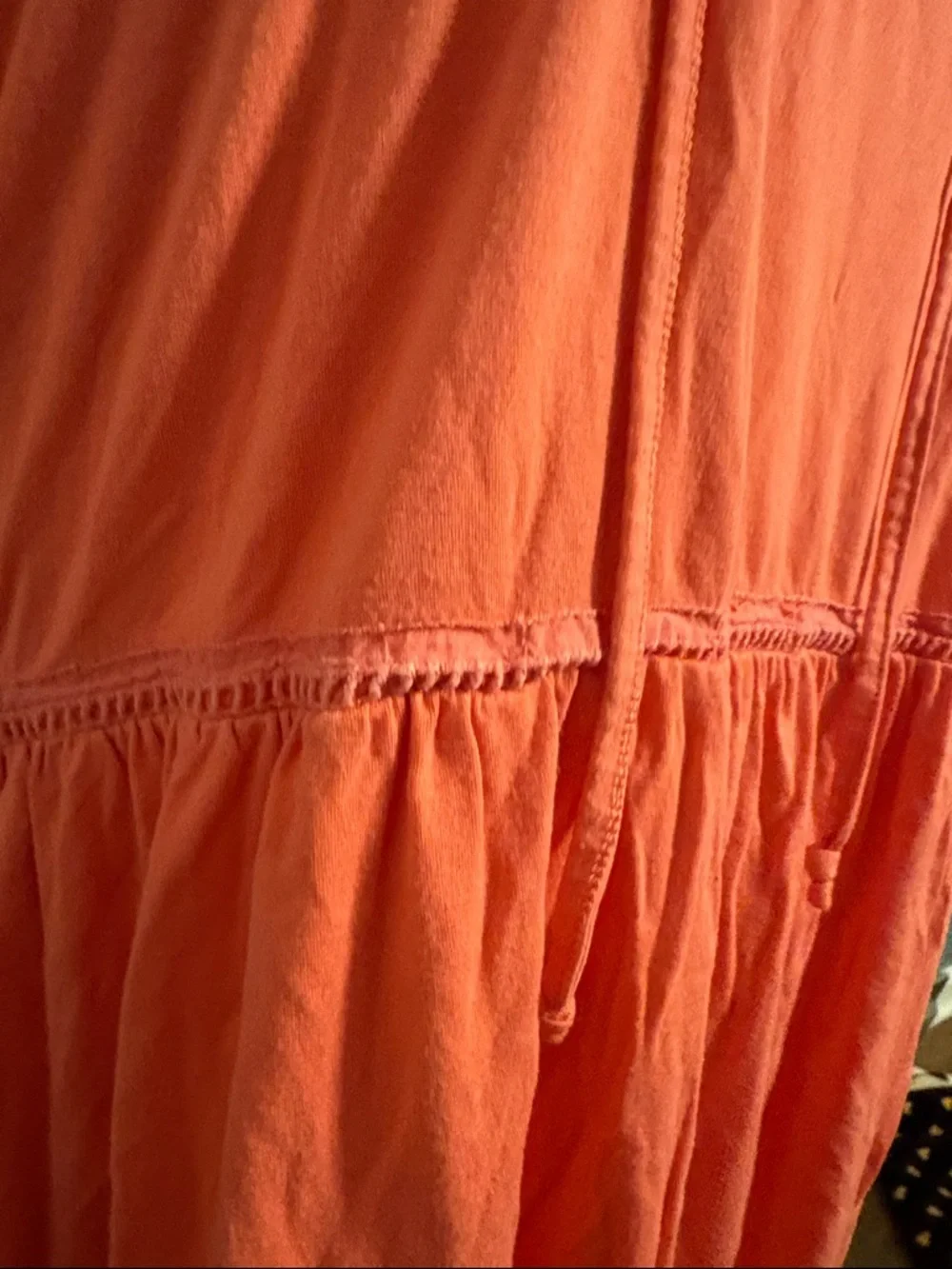 Lane Bryant Coral V-Neck Peplum Tie-Front Tunic - Picture 5 of 7